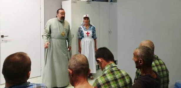 Встреча со священником в психиатрической больнице посёлка Приморского