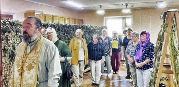 Освящение маскировочных сетей в Приморско-Ахтарске